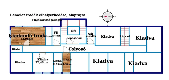 Kiadó kereskedelmi és ipari ingatlan Budapest III. kerület, Bécsi út 65 nm