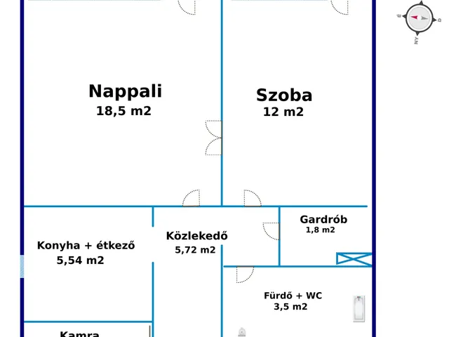 Eladó lakás Budapest III. kerület 52 nm