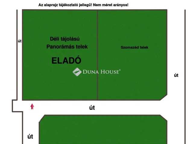 Eladó telek Szentendre 1660 nm