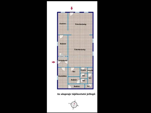 Eladó kereskedelmi és ipari ingatlan Tab 186 nm