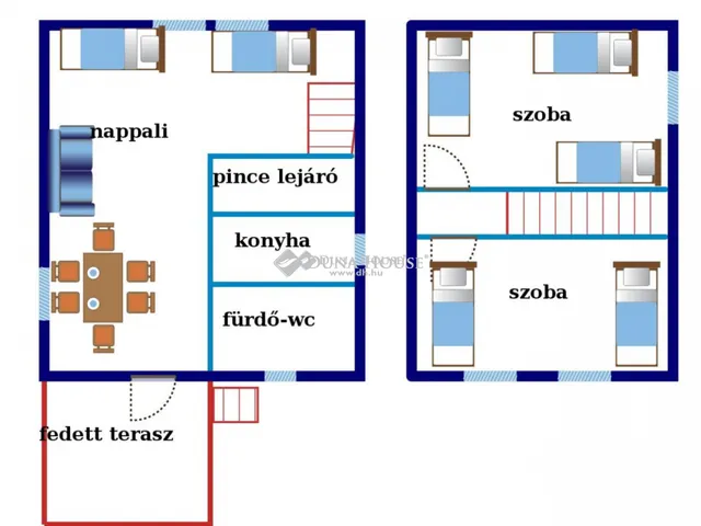 Kiadó ház Komárom, Toboz utca 65 nm
