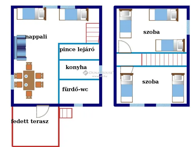 Kiadó ház Komárom, Toboz utca 65 nm