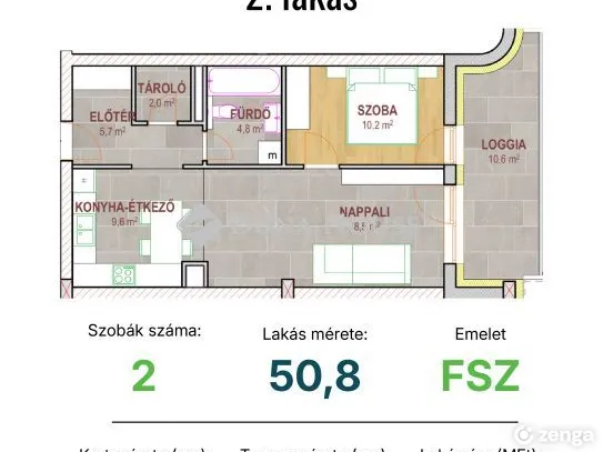 Eladó lakás Tatabánya, Réti utca 56 nm