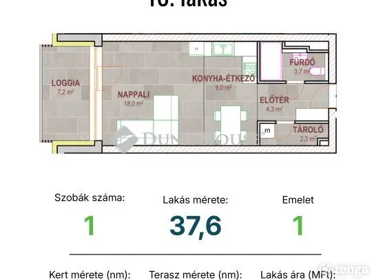 Eladó lakás Tatabánya, Réti utca 41 nm