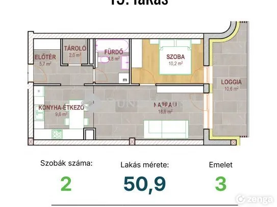Eladó lakás Tatabánya, Réti utca 56 nm