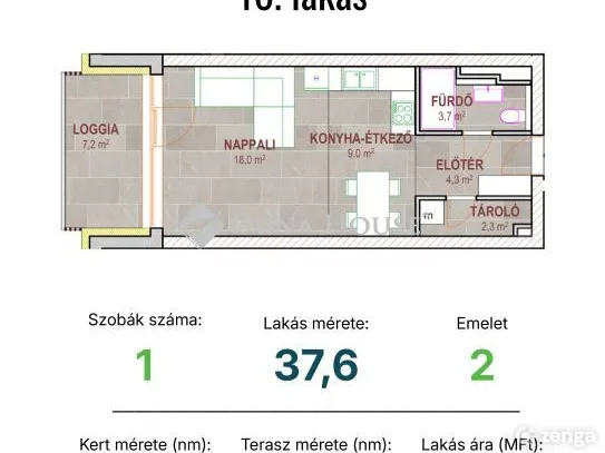 Eladó lakás Tatabánya, Réti utca 41 nm