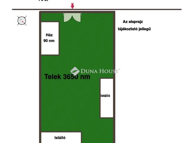 Eladó telek Gyöngyös 3650 nm