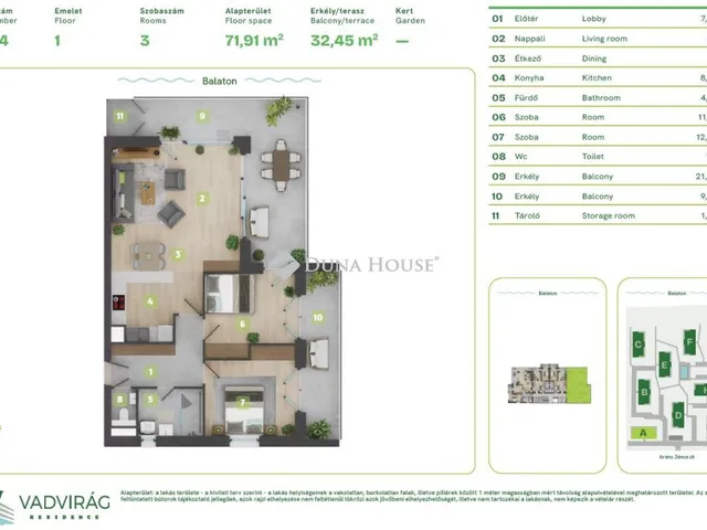 Eladó lakás Balatonszemes, Lellei utca 84 nm