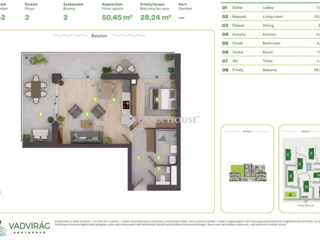 Eladó lakás Balatonszemes, Lellei utca 62 nm