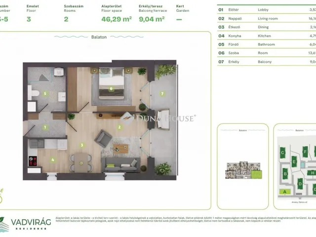 Eladó lakás Balatonszemes, Lellei utca 50 nm