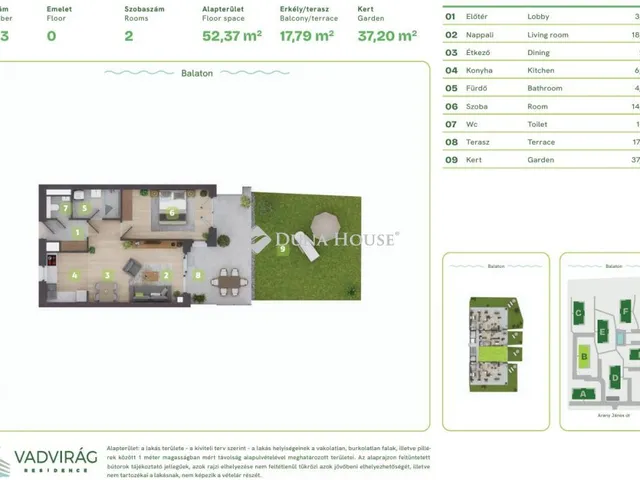 Eladó lakás Balatonszemes, Lellei utca 70 nm