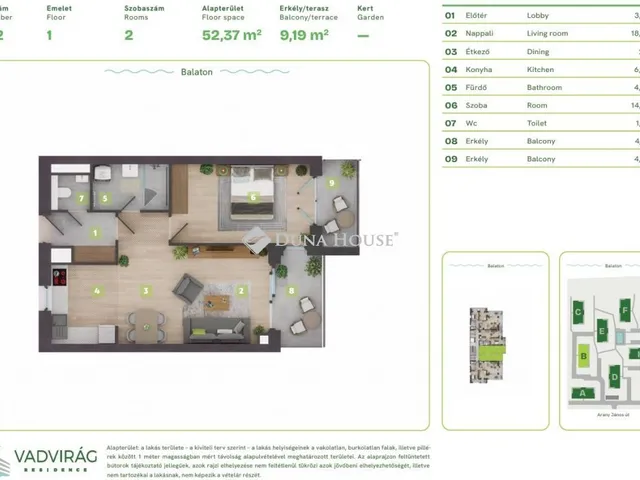 Eladó lakás Balatonszemes, Lellei utca 56 nm