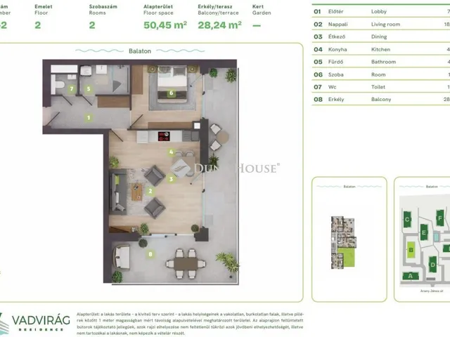 Eladó lakás Balatonszemes, Lellei utca 62 nm