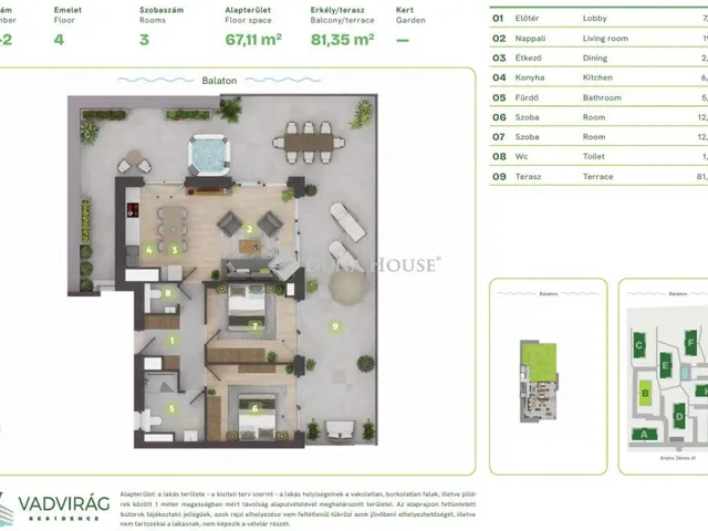 Eladó lakás Balatonszemes, Lellei utca 92 nm