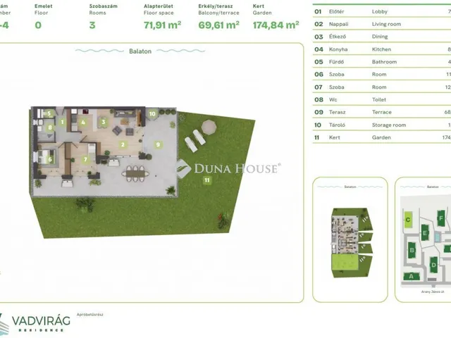 Eladó lakás Balatonszemes, Lellei utca 138 nm