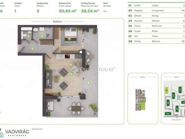 Eladó lakás Balatonszemes, Lellei utca 62 nm