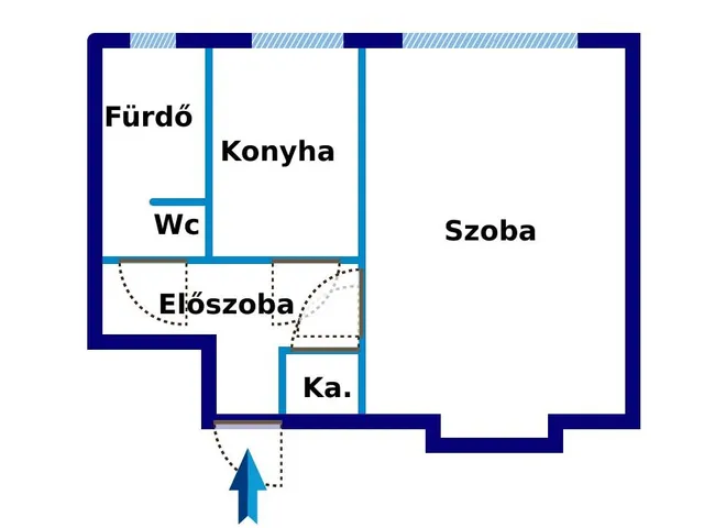 Eladó lakás Gyöngyös 36 nm