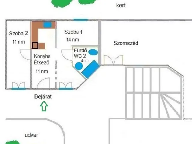Kiadó lakás Budapest IX. kerület 40 nm