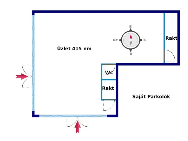 Kiadó kereskedelmi és ipari ingatlan Nyíregyháza 450 nm