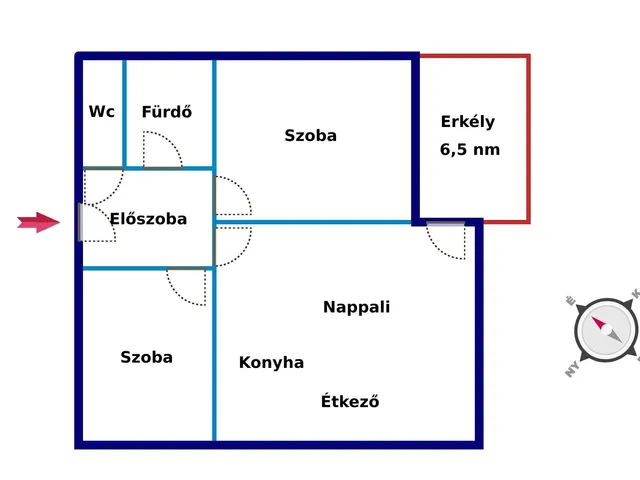 Eladó lakás Nyíregyháza 65 nm