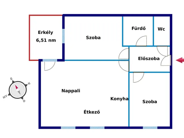 Eladó lakás Nyíregyháza 65 nm