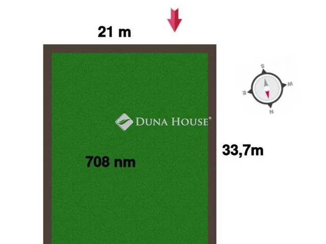 Eladó telek Nyíregyháza 708 nm