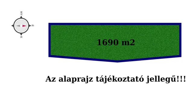 Eladó telek Dömsöd 1690 nm