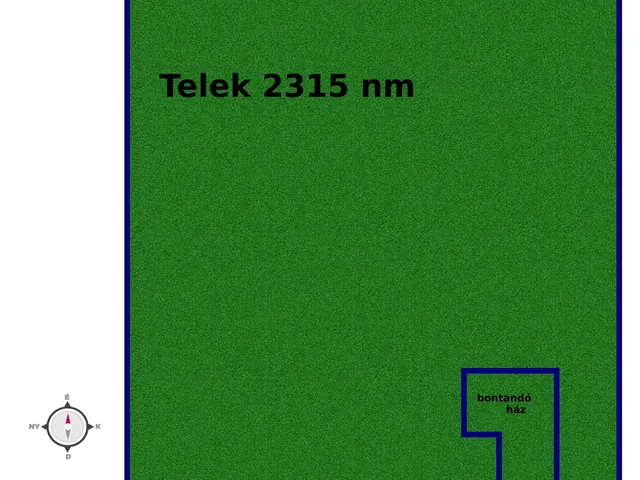 Eladó telek Vasad 2315 nm