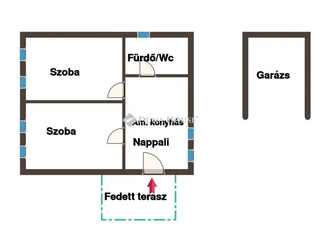 Eladó ház Törtel 52 nm