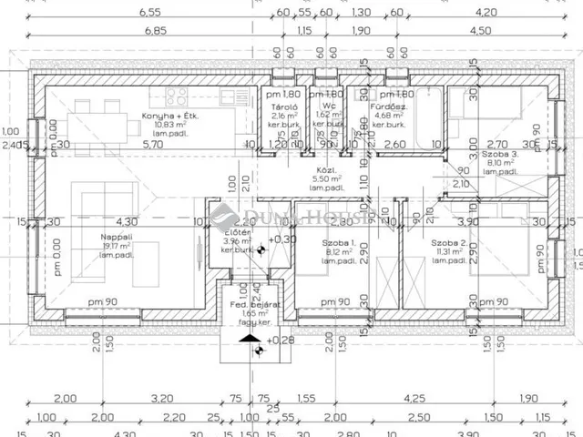 Eladó ház Dánszentmiklós 75 nm