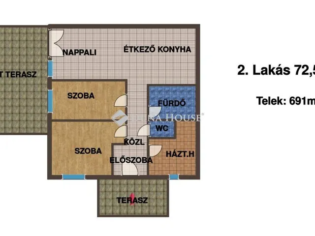 Eladó ház Dánszentmiklós 72 nm
