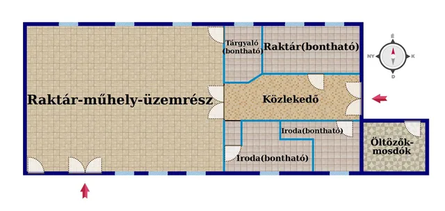 Kiadó kereskedelmi és ipari ingatlan Kecskemét 507 nm