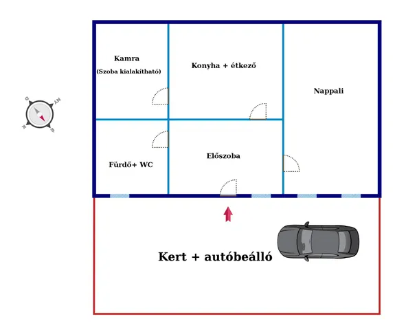 Eladó lakás Kecskemét 43 nm