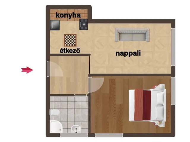Kiadó lakás Kecskemét 45 nm
