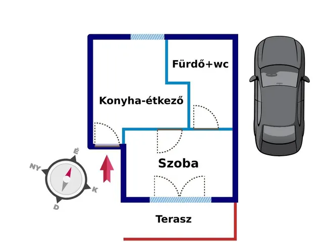Kiadó lakás Kecskemét 29 nm
