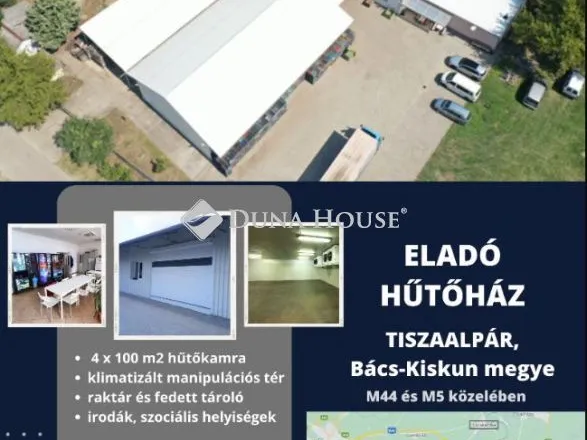 Eladó kereskedelmi és ipari ingatlan Tiszaalpár 1021 nm