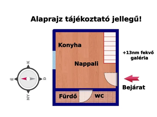 Eladó lakás Budapest VIII. kerület 22 nm