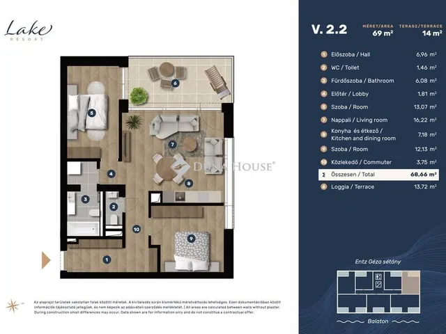 Eladó lakás Keszthely 75 nm