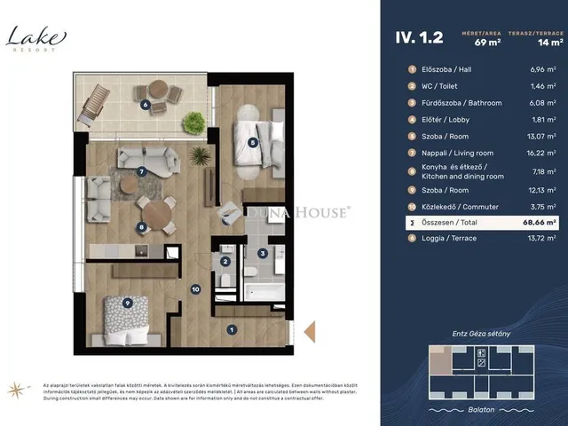 Eladó lakás Keszthely 75 nm
