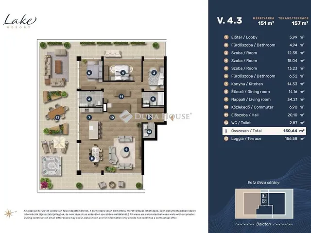 Eladó lakás Keszthely 202 nm