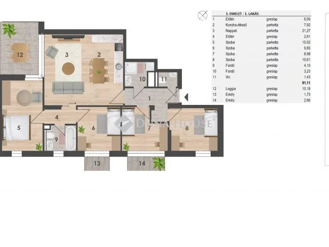 Eladó lakás Budapest XIV. kerület 98 nm