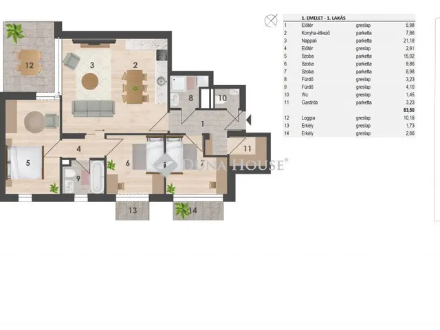 Eladó lakás Budapest XIV. kerület 91 nm