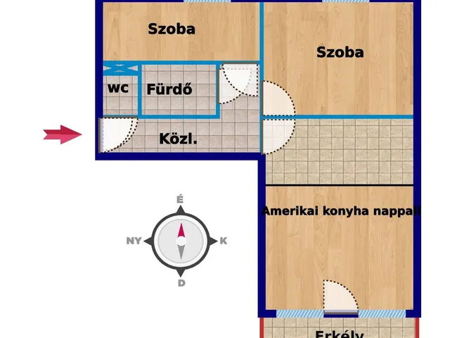 Kiadó lakás Pécs 53 nm