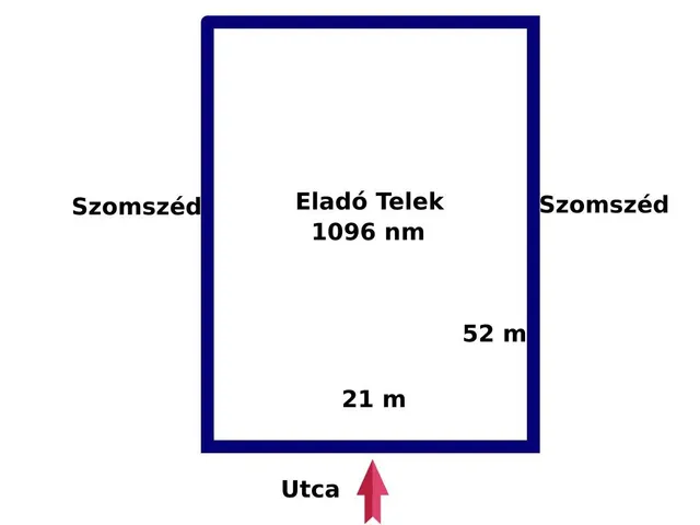 Eladó telek Budapest II. kerület 1096 nm