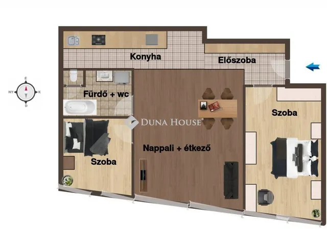 Kiadó lakás Debrecen, Hunyadi János utca 62 nm