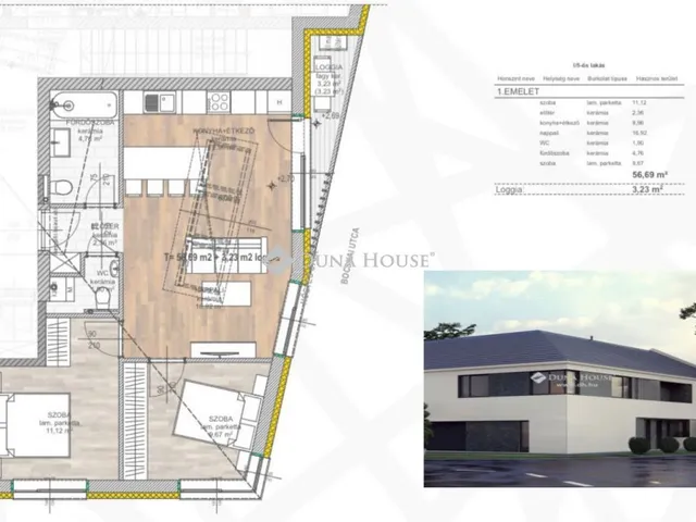 Eladó lakás Hajdúszoboszló, Hőgyes utca 58 nm