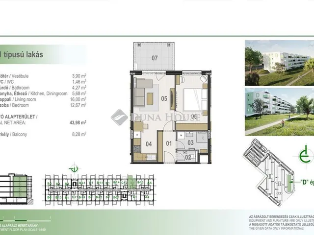 Eladó lakás Debrecen 46 nm
