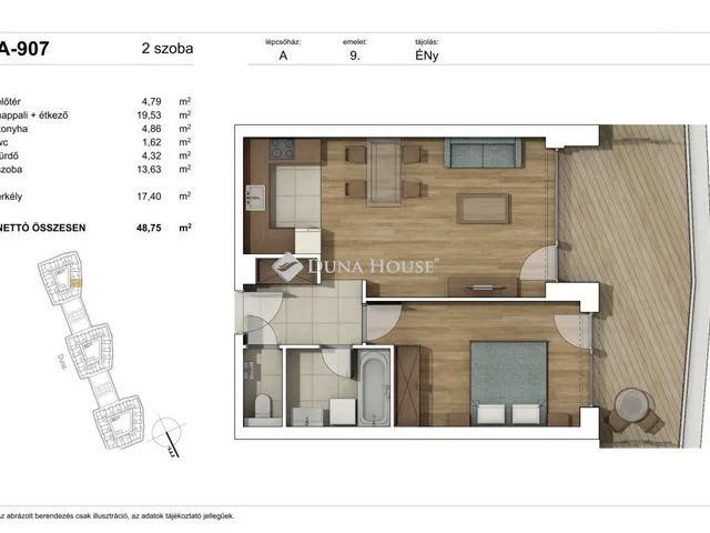Eladó lakás Budapest XI. kerület 57 nm