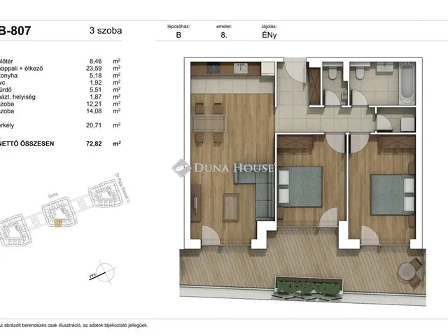 Eladó lakás Budapest XI. kerület 82 nm