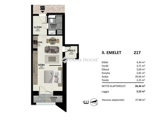 Eladó lakás Debrecen 37 nm